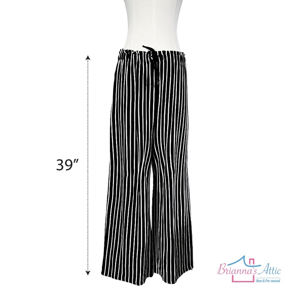 Jones New York women's black & white stripped cotton pant and blouse Size L - Picture 10 of 13